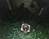 A picture of step 1 of Palak paneer.
