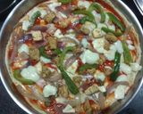 পনির চিকেন পিজ্জা (paneer chicken pizza recipe in bengali) রেসিপির ধাপ 7 ছবি