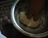 A picture of step 4 of Dominoes style garlic bread.