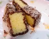 A picture of step 8 of Lamington (Austarilian cake).