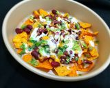 A picture of step 8 of Loaded Cheesy nachos.