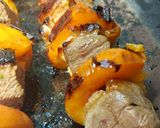 Une image de l'étape 11 de Brochette de magret de canard, abricot et romarin.