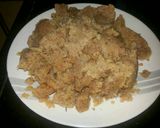 A picture of step 5 of Khuskhus Halwa.