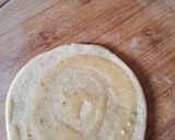 A picture of step 4 of Spicy missa (gram flour) paratha.