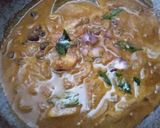 A picture of step 4 of Varutharacha kadala curry (kerala style chana masala).
