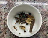 A picture of step 1 of Masala chaii.