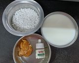 A picture of step 1 of Sago Cocoa Pudding.