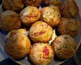 Foto del paso 5 de la receta: Muffins de jamón, verduras y queso