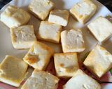 A picture of step 2 of Paneer ki Kadhi.