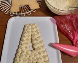 Foto del passaggio 23 della ricetta Cream tart (letter cake o alphabet cake)