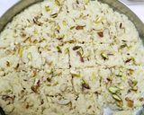 A picture of step 4 of Kalakand Burfi.