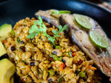 Arroz de frijol cabecita negra