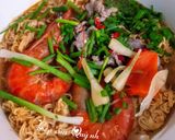 Hình bước làm 2 của món Mì tôm thịt bò, tôm sú