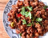 Hình bước làm 3 của món Thịt Băm Rang Siêu Cay