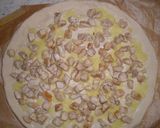 Foto del paso 6 de la receta Pizza de pollo, setas y pasta de jengibre y ajo