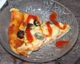 A picture of step 8 of Chicken tikka pizza without oven.