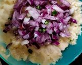 A picture of step 1 of Potato Lollipops.