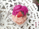 Sorvete de Morango e Pitaya: