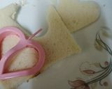A picture of step 2 of 3 color Sandwich.