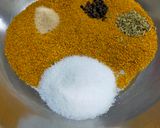 A picture of step 1 of Methi Aam Aachar (mango pickle).