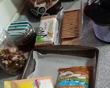 Foto del paso 1 de la receta: Snacks: barritas de galletas, manjar y chocolate con semillas