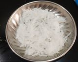 A picture of step 1 of Radish Greens Stir Fry.