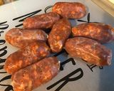 Une image de l'étape 1 de Minis chorizos aux haricots blancs, tomates séchées et courgettes jaunes.