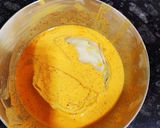 A picture of step 3 of Cabbage malai curry.