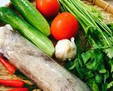 Hình bước làm 1 của món Mực Lá Xào Dưa Cà