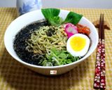 黑芝麻拉麵的食譜步驟7照片