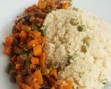 A picture of step 2 of Couscous and fish sauce.