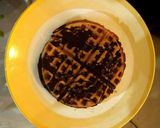 A picture of step 3 of Jackfruit chocolate waffles.