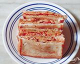A picture of step 6 of Besan Omelette toast.