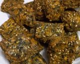 A picture of step 7 of Kothimbir Vadi (Cilantro Snack).