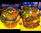 A picture of step 4 of Green Chilli And Garlic Pickle.