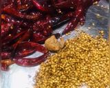A picture of step 2 of Gongura Pickle.