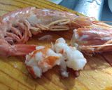 Foto del paso 3 de la receta: Urbenguines de bacallà amb gambas y sobrasada amb fonoll