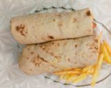 A picture of step 7 of Afghani roll.