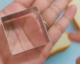A picture of step 1 of No Cook Bread Sweet Sandwich.