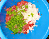 Foto del paso 3 de la receta: Hamburguesas de carne con relleno de espinacas y queso