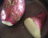 A picture of step 1 of Sweet potato dry fruits kesar kheer.