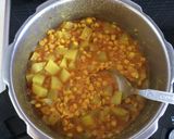 A picture of step 5 of Dudhi Chana Nu Shaak/Lauki Chana Dal ki Subji/ Bottlegourd Gram Curry.