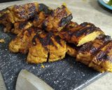 A picture of step 5 of Seitan BBQ Chicken.