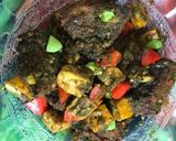 Foto langkah ke 4 dari resep Sambal Ijo Lada Hitam Ikan Pari (Dicampur Pete dan Tahu Kuning).