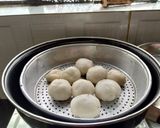 A picture of step 9 of Stuffed Riceballs tossed in mix vegetables.