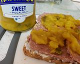 A picture of step 2 of My Corned Beef Toasted Sandwich. 😘.