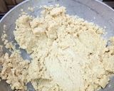 A picture of step 3 of Badam Atta Halwa.