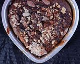 A picture of step 7 of Dark chochlate heart brownie.