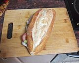 Foto del paso 3 de la receta Bocadillo vegetal con pata asada y mayonesa