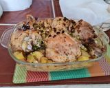 Foto del paso 4 de la receta: Pollo a la mostaza con papas al horno🍗